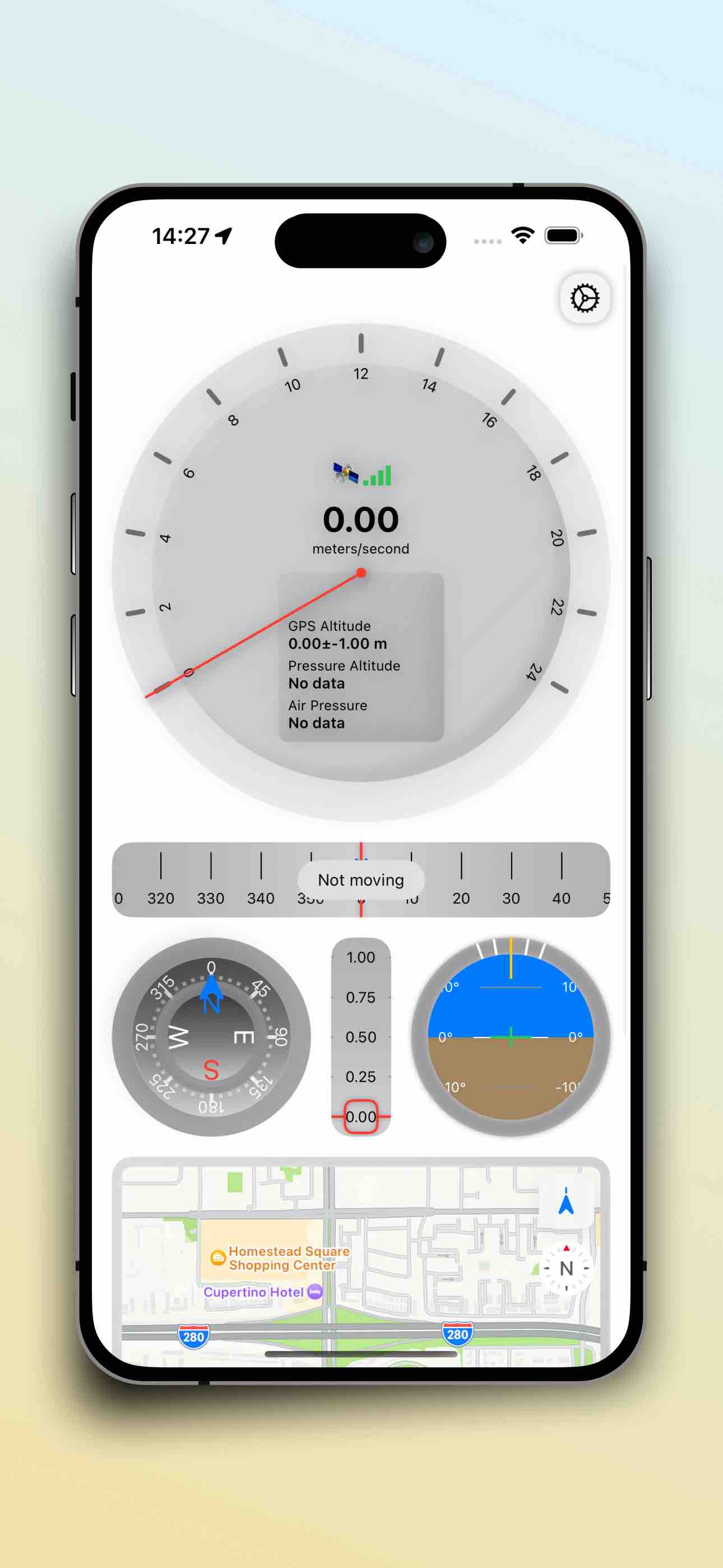 SpeedX - Speedometer, Air Pressure, Barometer, Altitude, Compass, Attitude Indicator, Map, No internet required, user-friendly interface, and integrated tools meet all your needs.